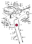 911.356.062.16 Return side fuel line for Porsche 911