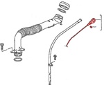 996.107.014.03 Porsche Boxster and Boxster S Oil Dipstick