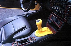 RedlineGoods Shift Boot Compatible with Porsche Boxster 1996-2004 Black/Blue Thread 