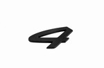 Decklid Emblem - "4" Script