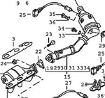 Exhaust Manifold to Catalytic Converter Gasket