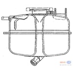 928.106.256.03 Porsche 928 Coolant Expansion Tank