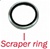 Scraper Ring; 38mm-Early Caliper