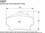 Brake Pads-Pagid-T5106-Sport