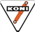 Koni "Retro" Triangle 3" Decal Sticker - Small